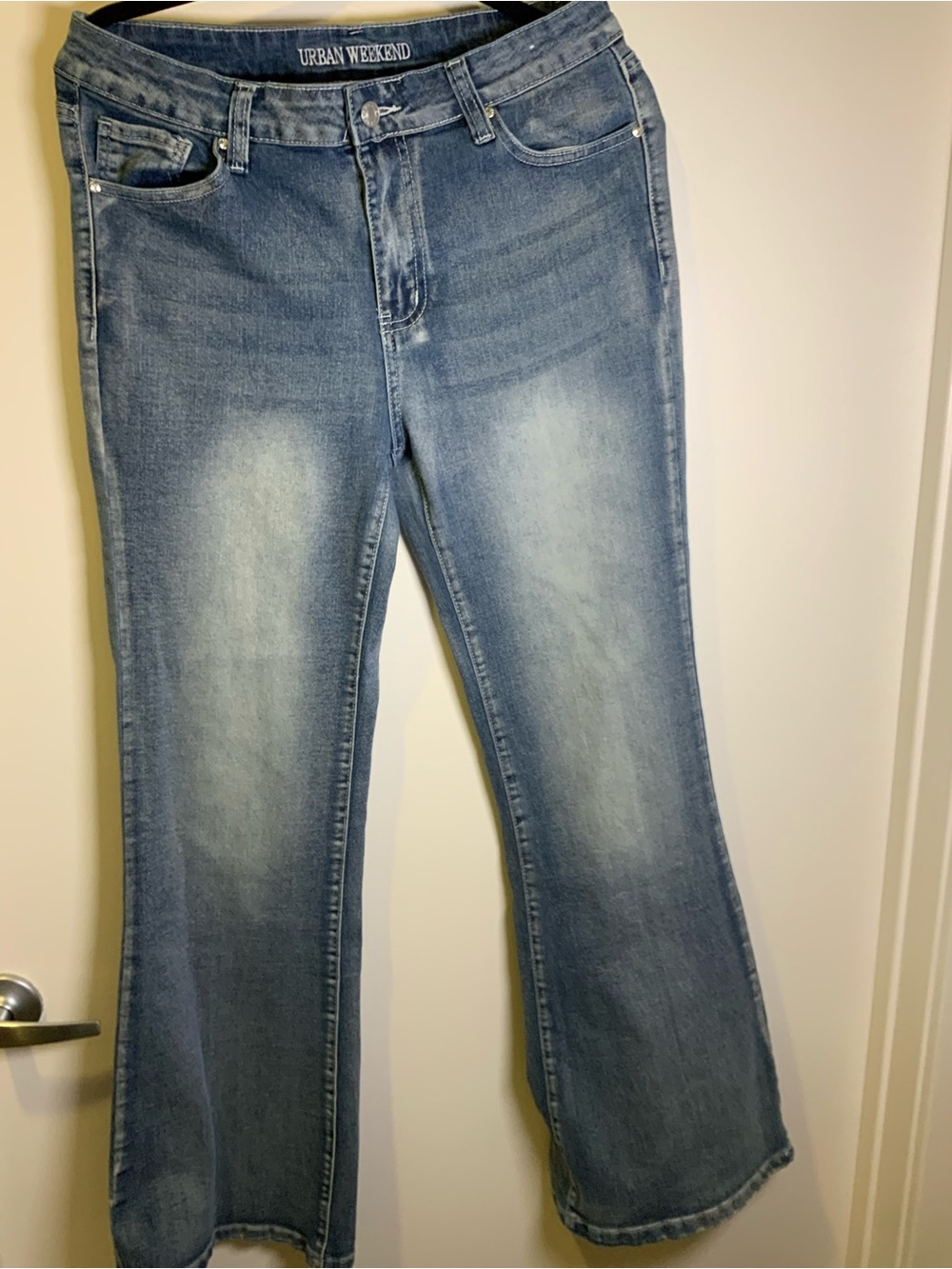 Urban weekend Light Blue Flared Wide-Leg Jeans